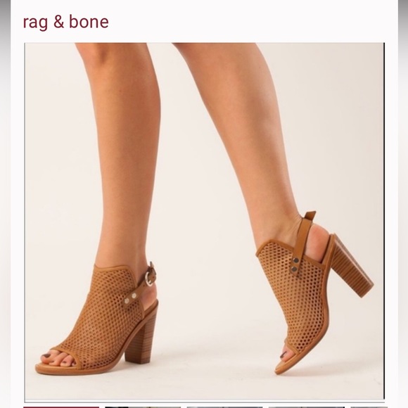 Rag & Bone “Wyatt” open toe booties 37 - Picture 1 of 6